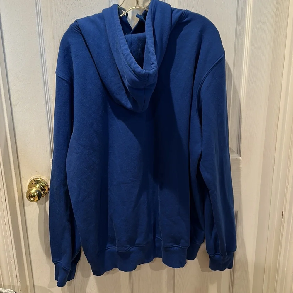 The North Face hoodie MENs blue and gold logo size XL